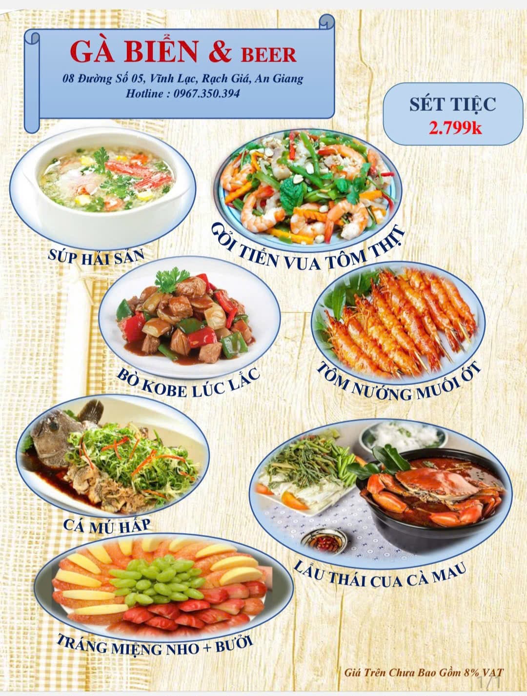 Thực đơn - Sét Tiệc